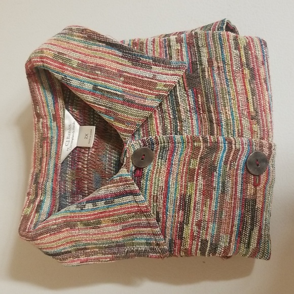 Southwest Kneedle Point Women's sleeveless,Multi Color Vest size 2X - Picture 6 of 15